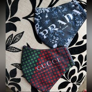 Prada and Gucci Fashion Face Masks
